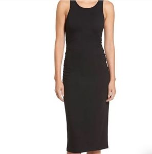 Stem black bodycon maxi dress size small